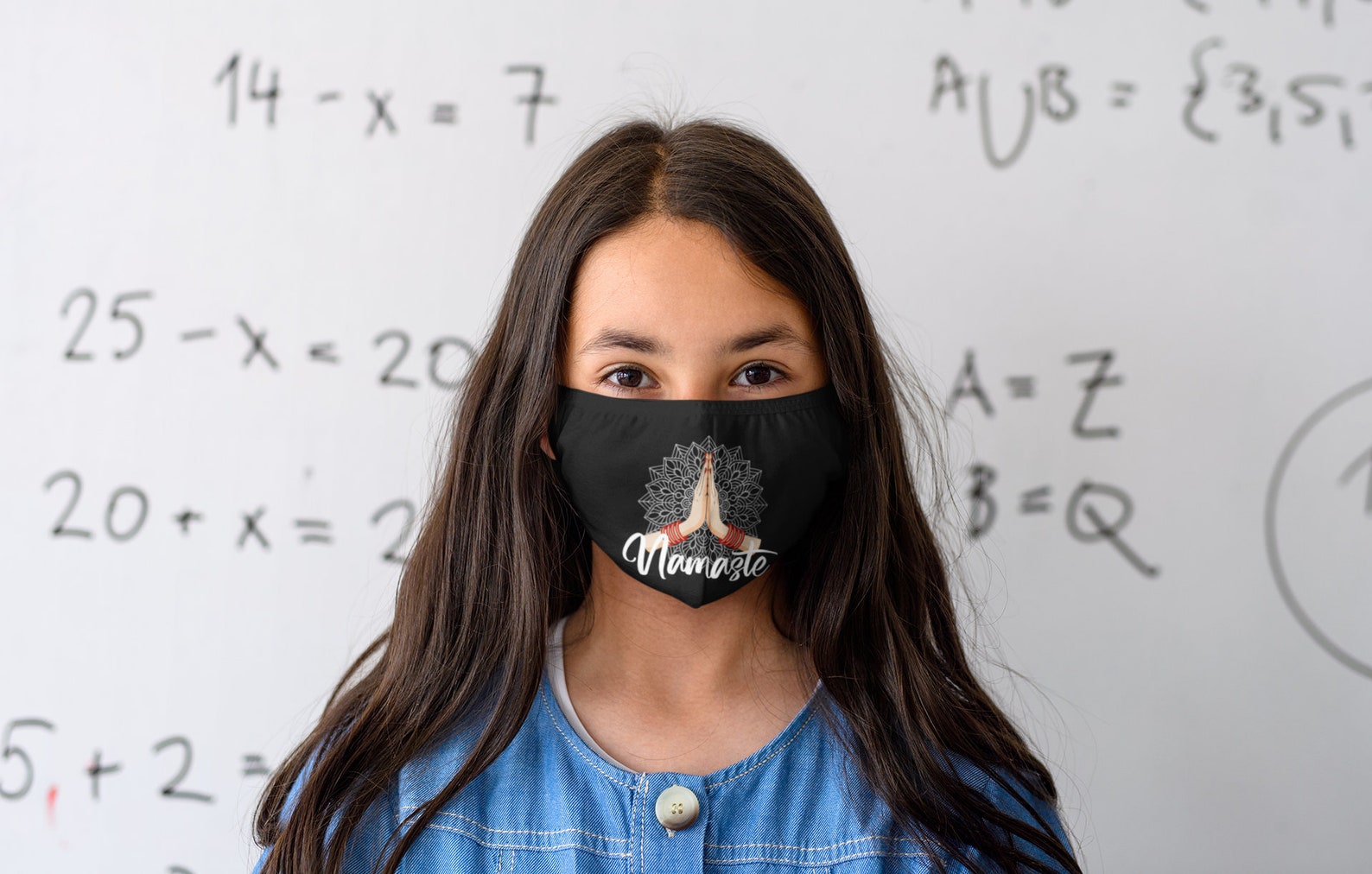 Namaste Face Mask Yoga Mask Yoga Lover Gift Sports Face Etsy