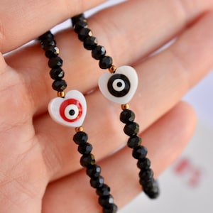 Evil eye bracelet, mal de ojo bracelet, protection bracelet, evil eye jewelry, red evil eye, red string bracelet, dainty evil eye bracelet