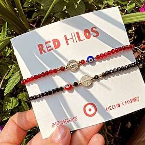 Evil eye bracelet, Mal de ojo Bracelet, red string evil eye bracelet, red string protection bracelet, evil eye bracelet for men, evil eyes