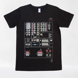 Cool HI FI Radio DJ Muziek / Geluidstechniek Grafisch Ontwerp / Muziek / Concert / Festival / Grappig / Causaal 100% Zacht Katoen Korte Mouw Vrouwen / Mannen TShirt