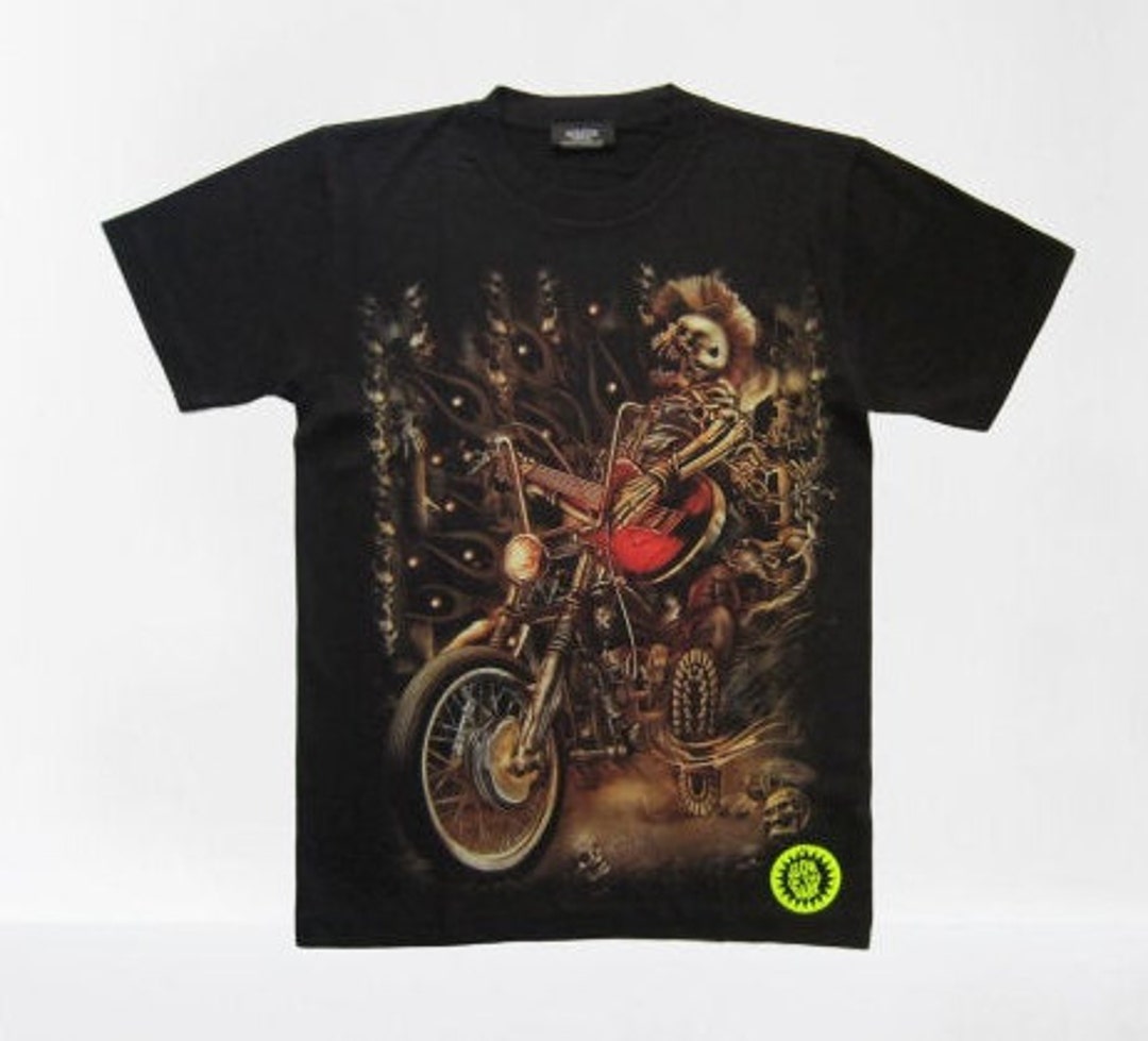 T-Shirt Donna Rocker: Teschio Fiori E Slogan - Maglia Stile Biker #NED
