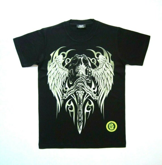 Angel Wings Skull/skeleton Sword/grim Reaper/biker/gothic/death