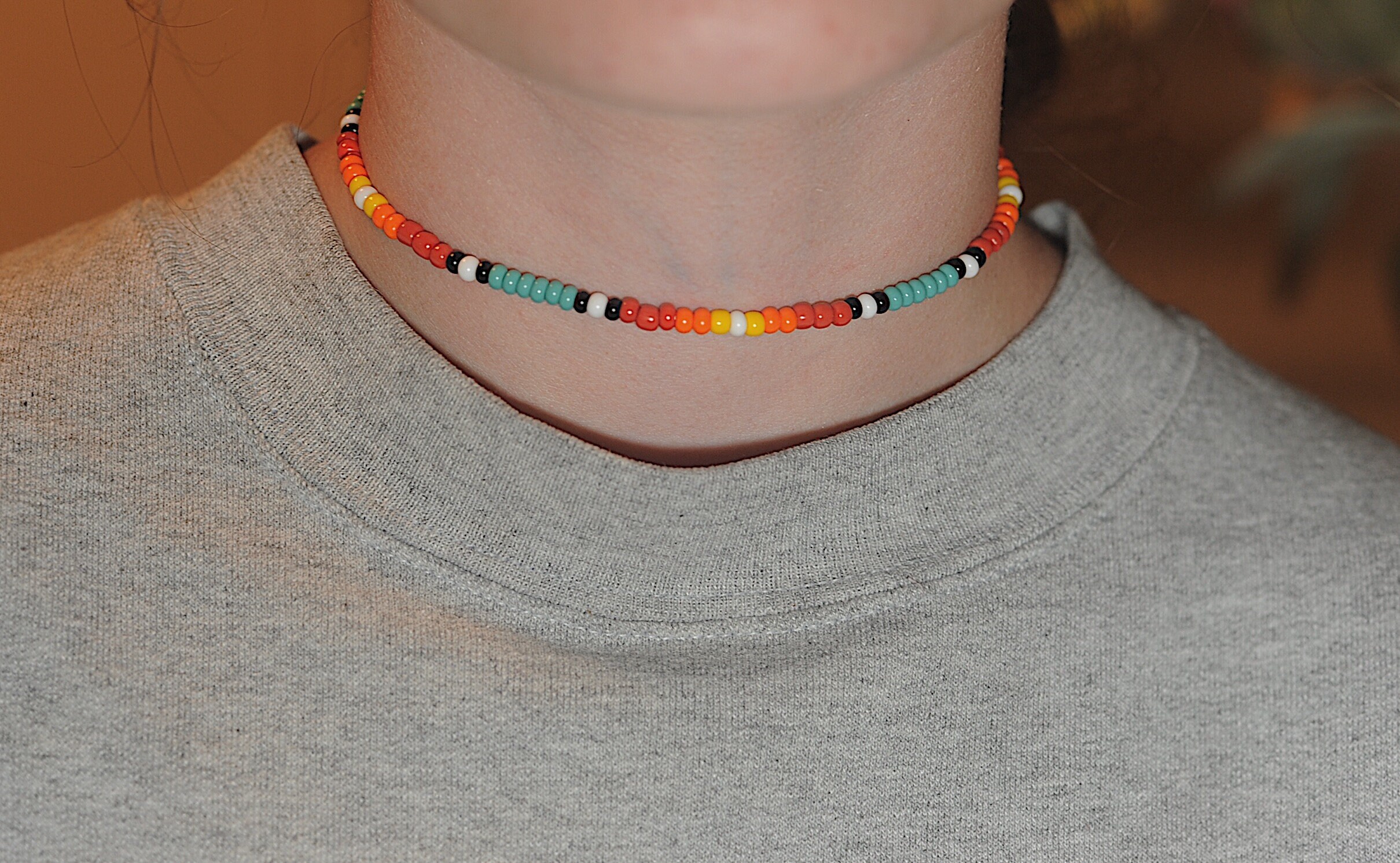 Seed Bead Necklaces Etsy