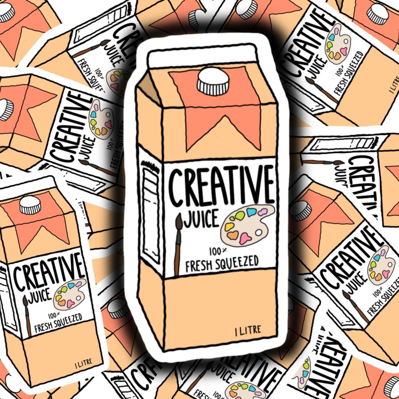 Creative Juice Decal Sticker Print Etsy