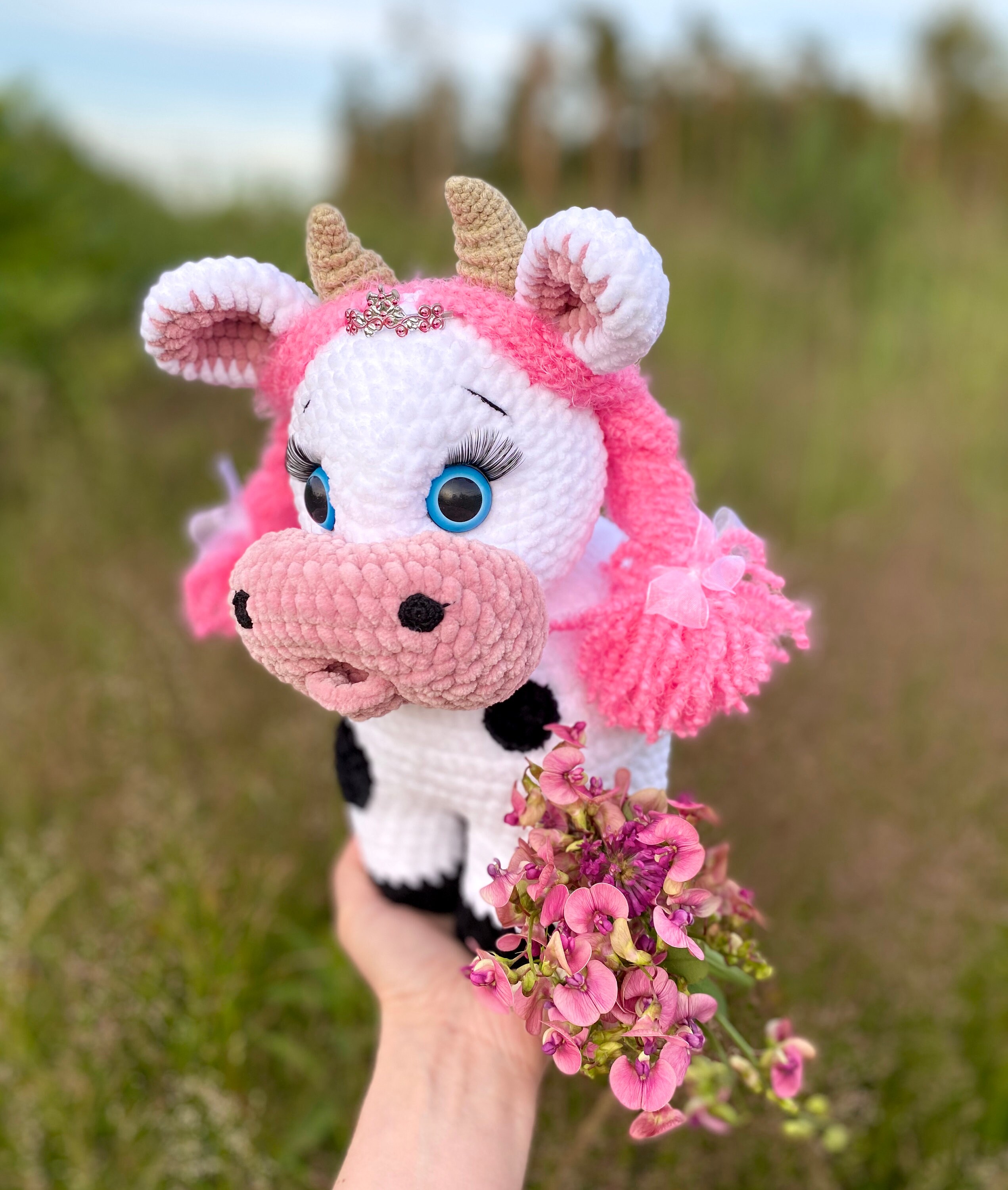 Crochet Pattern in English Funny Cow Amigurumi Сow Plush Etsy