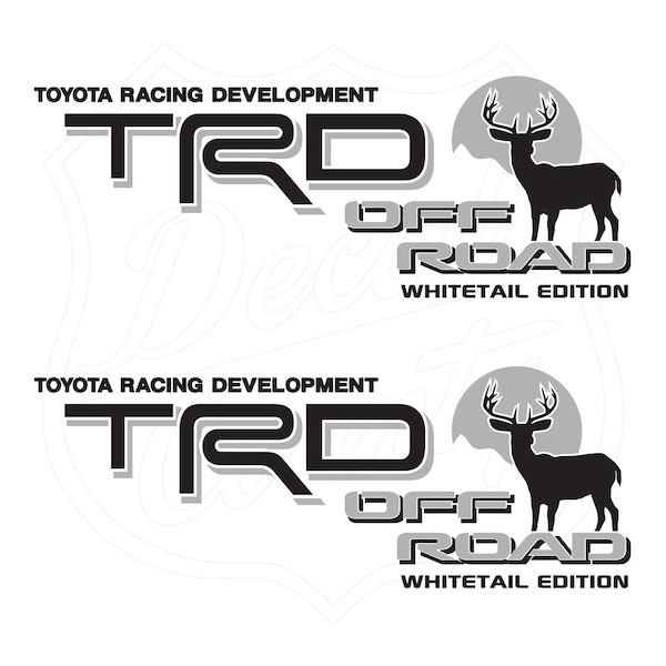 Decalcomanie a colori Toyota TRD Off Road Whitetail Edition 2