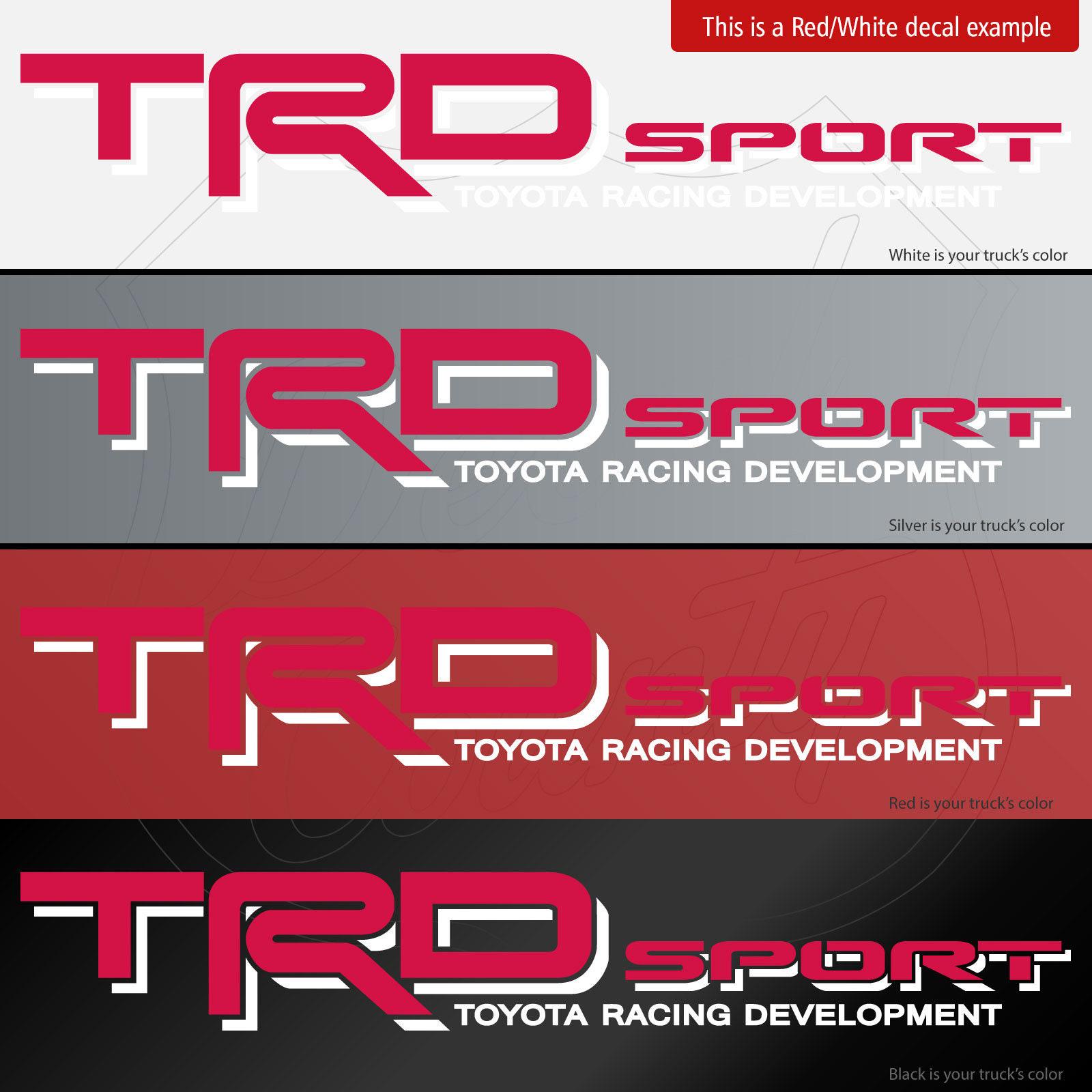 TRD Sport Toyota Racing Development Decals - Etsy
