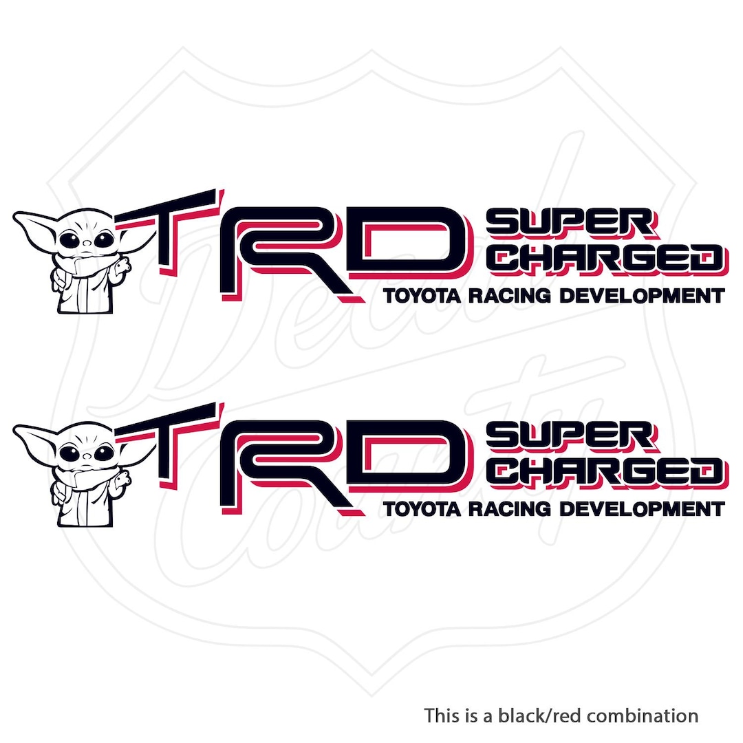 Toyota Racing Development TRD Super Charged Toyoda Decals - Etsy