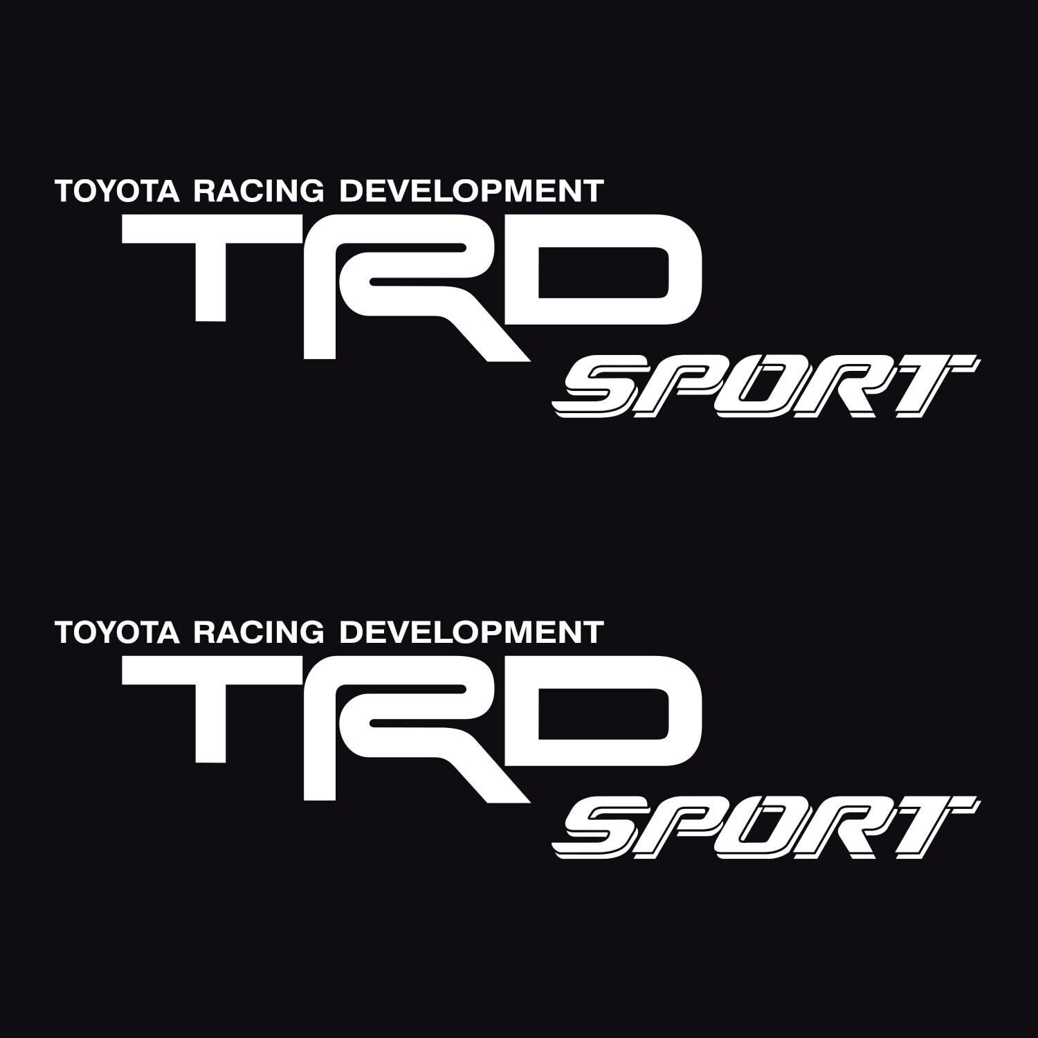 Trd Racing Lettering Toyota Racing Development TRD Sport Decals - Etsy