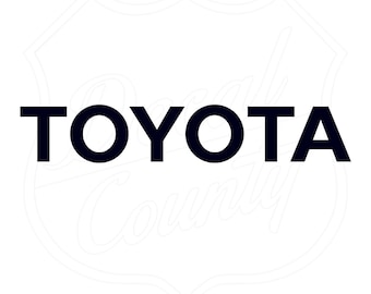 Toyota tailgate decal 30x5 inches