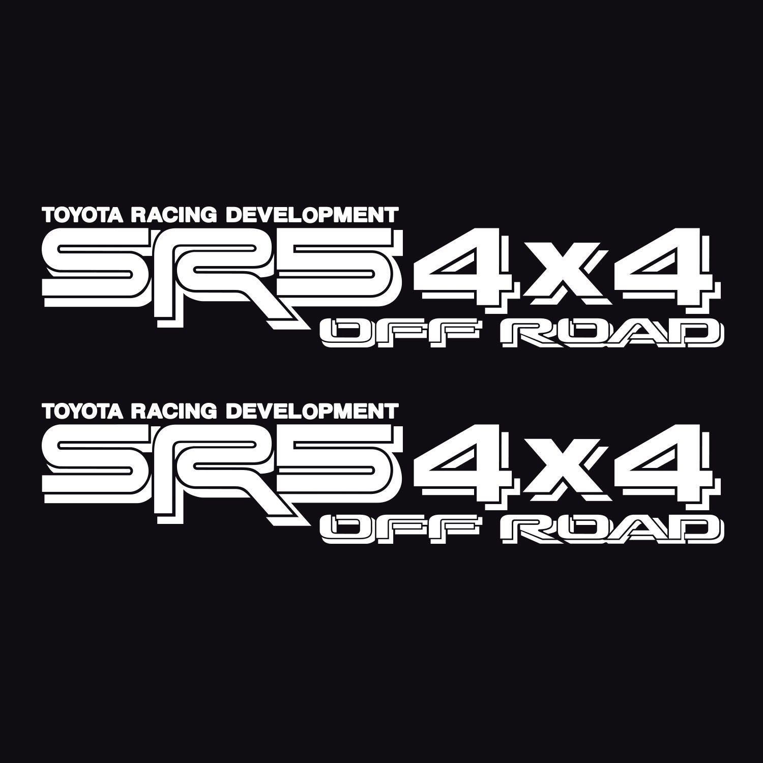 TRD 4X4 Off Road Racing Development Decals Fits Toyota Tacoma Tundra Bedside Truck Sticker Vinyl In 6 Colors (2 Pieces). - UK - Foto 6