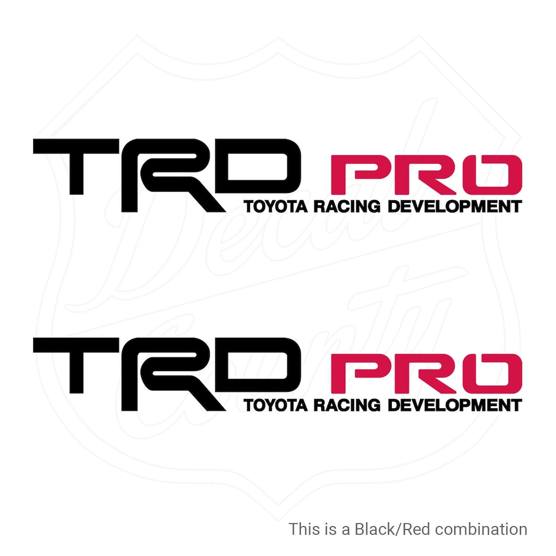 TRD PRO Toyota Racing Development Decals 18