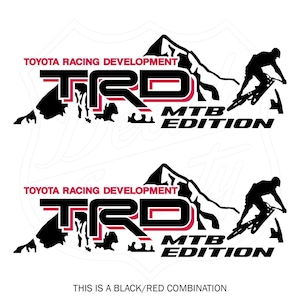 TRD Off Road MTB Edition decals - 19" x 6.5"