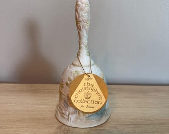Vintage 1982 Lefton China Nativity Bell Christopher Collection 00330 Pastel 6.5"