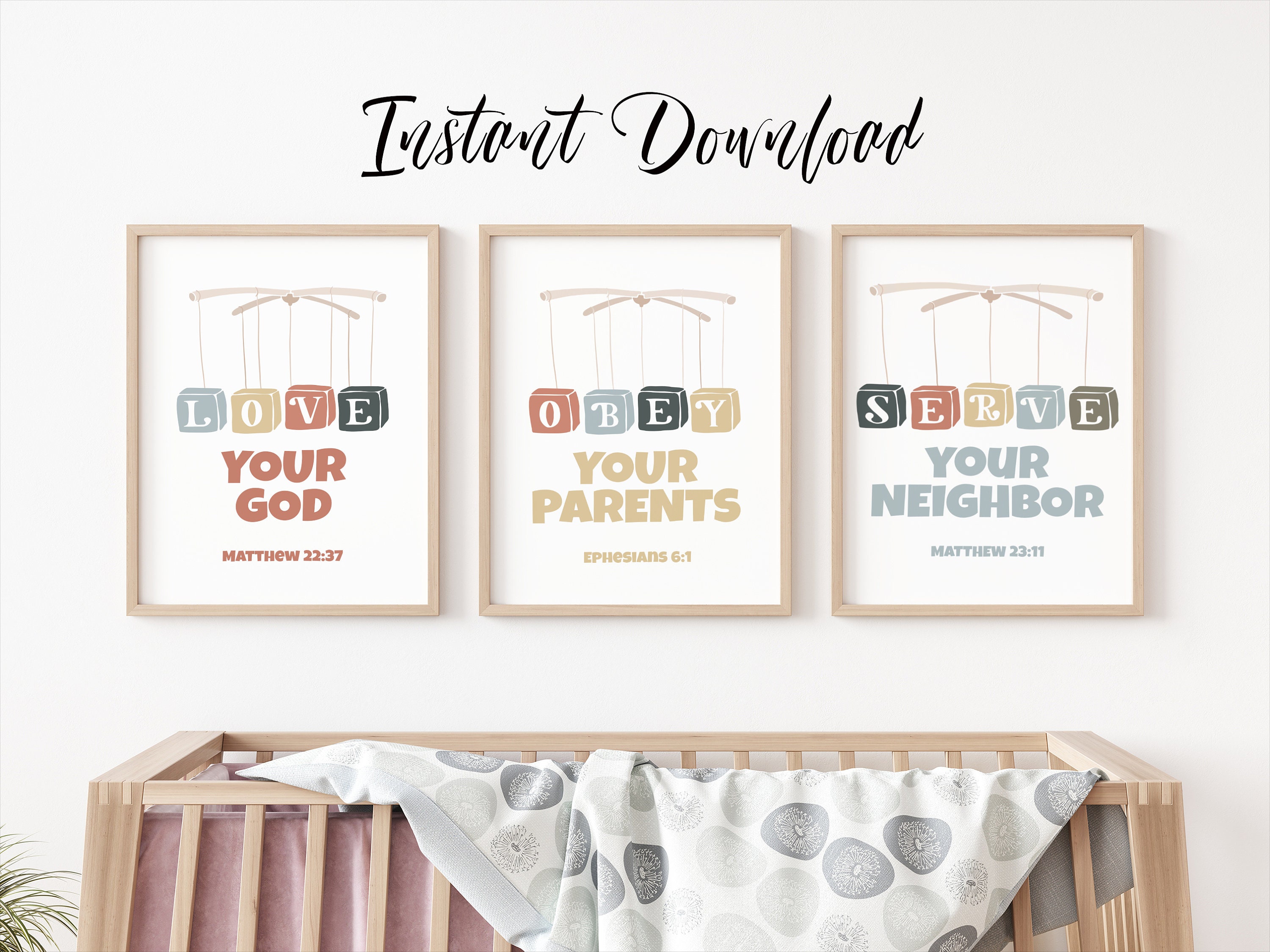 Childrens Christian Poster Printable Bible Verse Christian | Etsy