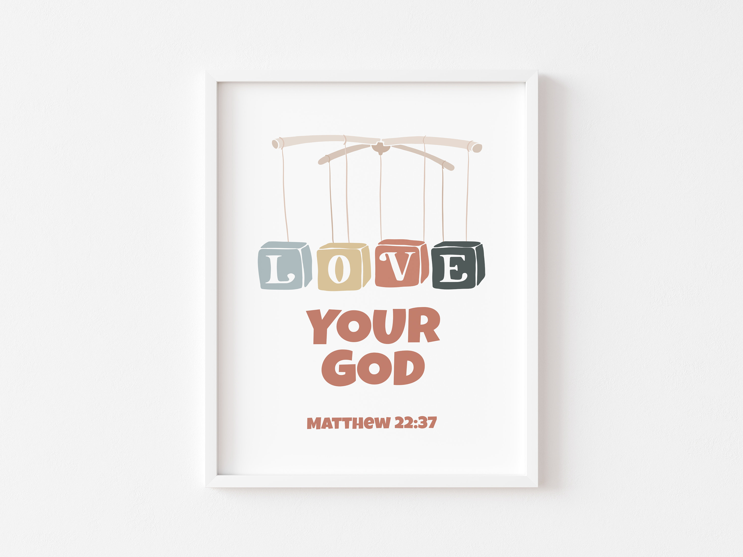 Childrens Christian Poster Printable Bible Verse Christian | Etsy