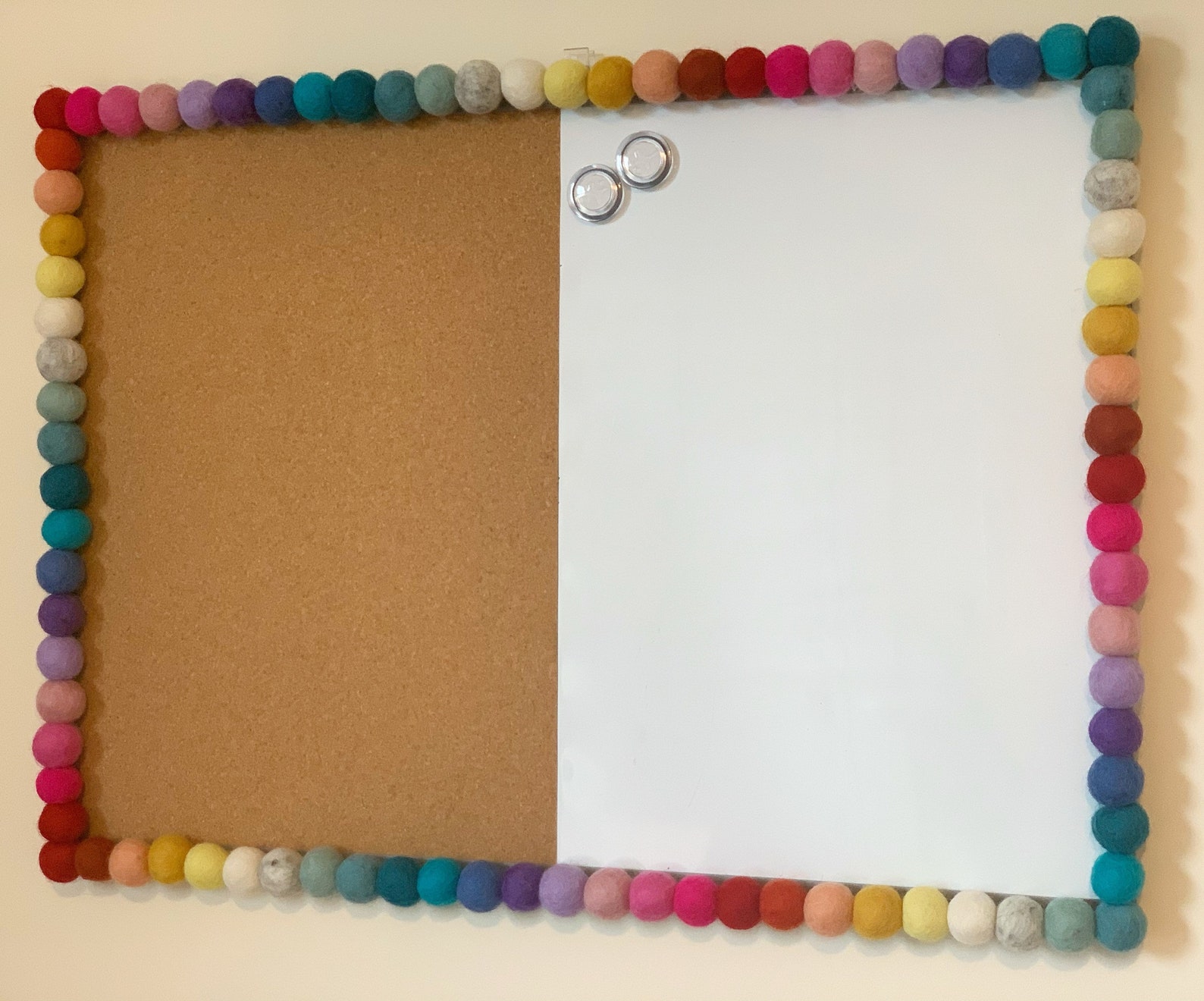 Rainbow Notice boards Cork pin board White Board Rainbow Etsy