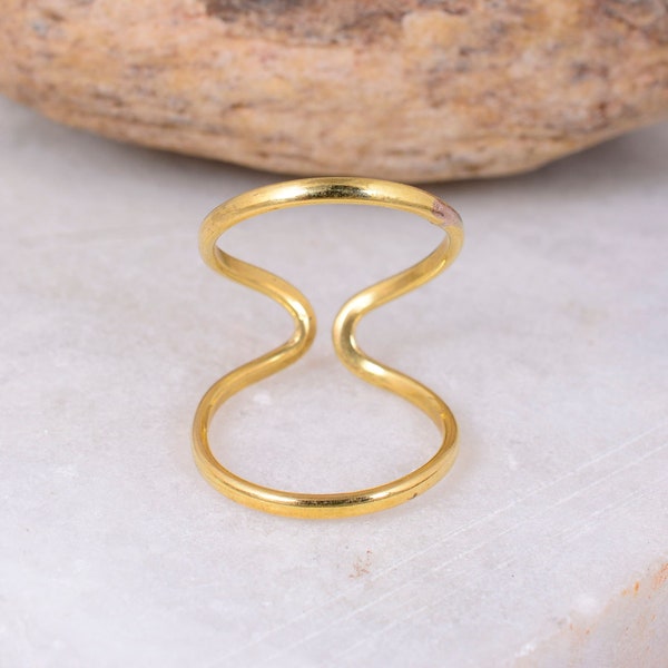 Gold Arthritis Ring, arthritis Sterling  ring, Handmade Designer Thumb Ring, Splint Knuckle Ring, Adjustable Rings For Women, Statement Ring