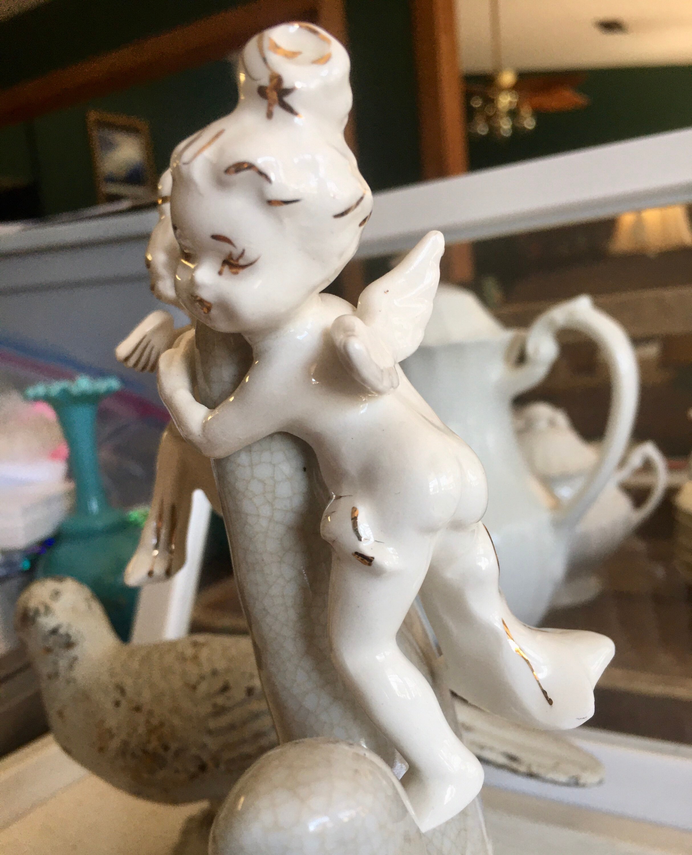 Vintage Christmas Howard Holt Angel Huggers and Candle Sticks Etsy