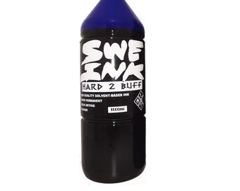 Sweink hard 2 buff 1000ml Recarga de tinta graffiti azul * Azul