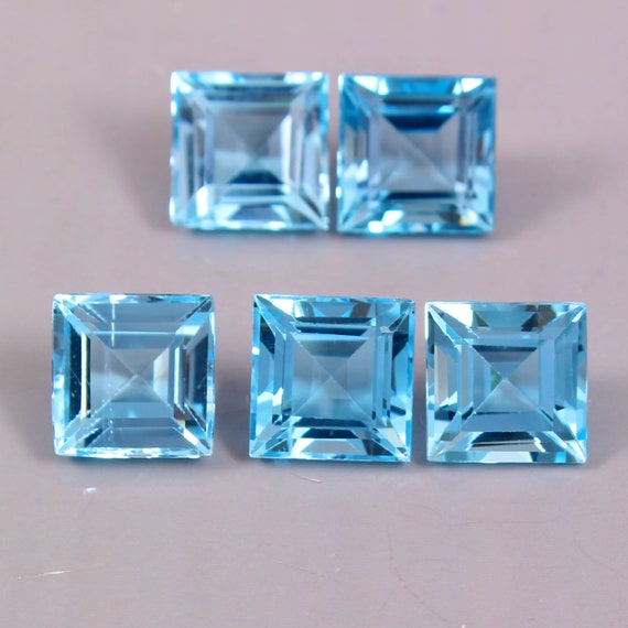 Size 11x9 mm 4.20Cts Natural Sky Blue Topaz Octo Shape Brilliant Cut Loose Gemstone For Jewelry Making wholesale deal free shipping etc.