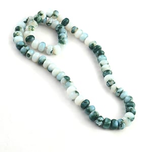 GORGEOUS&#39;&#39;&#39;&#39;&#39; 15 inches Size:- A(-6mm) B-(8mm). Natural Tree Agate Roundel Beads  Strands.  Tree Agate for jewelry.