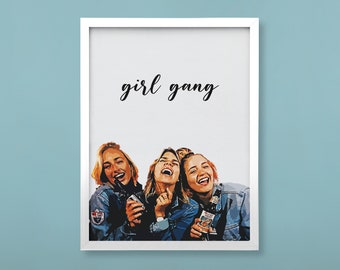 Best Friends Drawing Etsy