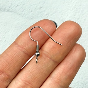 May include: Silver earring hook with a small ball at the end.