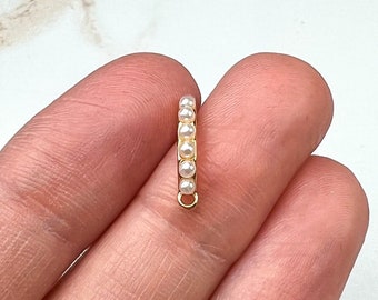18K Vergoldete Nachahmung Perle Ohrring Posts, Gold Ohrring Zubehör, Ton Ohrringe machen