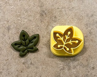 Leaf Clay Cutter, Fall Clay Cutters, Autumn Cutter, Embossing Cutter, Polymer Clay Tools, Ready To Ship