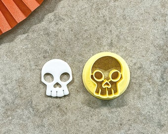 1 in Skull Cutter, Halloween Clay Cutter, Fall Clay Cutter, Embossing Cutter, Earring Cutters, Polymer Clay Tools, Ready To Ship