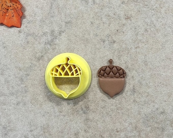 1 in Acorn Clay Cutter, Autumn Clay Cutter, Fall Clay Cutter, Embossing Cutter, Earring Cutters, Ready To Ship