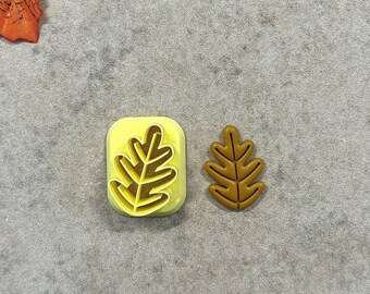 1 in Fall Leaf Clay Cutter, Autumn Clay Cutter, Embossing Cutter, Earring Cutters, Ready To Ship