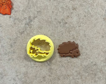 1 in Hedgehog Clay Cutter, Autumn Clay Cutter, Fall Clay Cutter, Embossing Cutter, Earring Cutters, Ready To Ship
