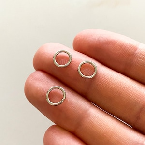 Anelli di congiunzione placcati in platino da 7 mm, 100 pezzi, anelli di congiunzione calibro 19, anelli di congiunzione in argento sfuso