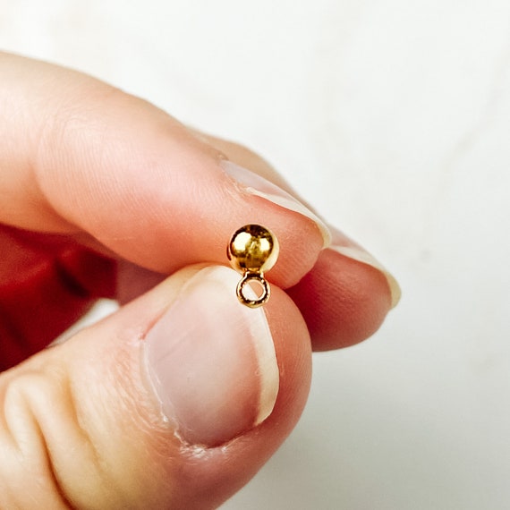 LOTS of 20PCS Gold plated spherical metal necklace Finding 19" G LOTS of 20PCS Gold plated spherical metal necklace Finding 19" G