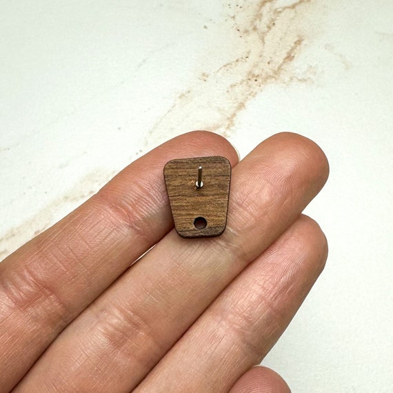  Wooden Earrings Posts for Jewelry Making, 100Pcs Wood Earring  Studs Earring Findings Earring Pin Studs with Loop Rectangle Wooden Stud  Earring Posts with Ear Backs for DIY Earrings Making Supplies