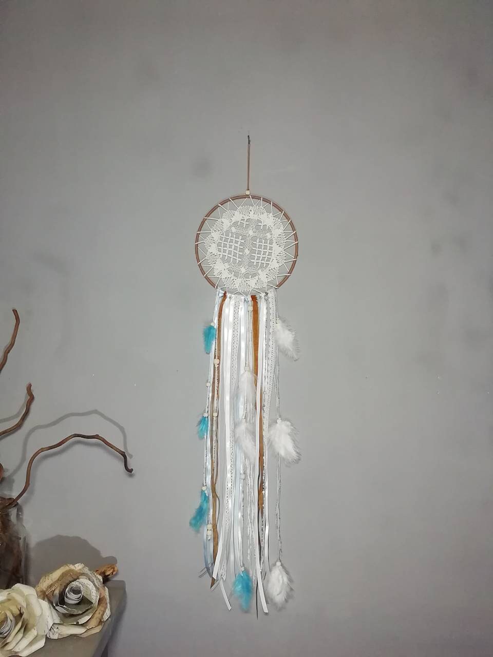 Attrape-Rêves Dentelles Blanc.