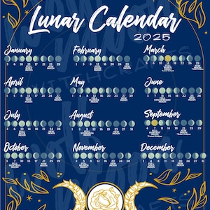 2025 Lunar Calendar - Digital Download