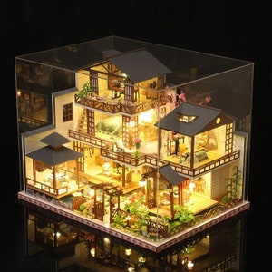 Luxury Doll House DIY Kit Wooden Japanese Architecture Self - Etsy