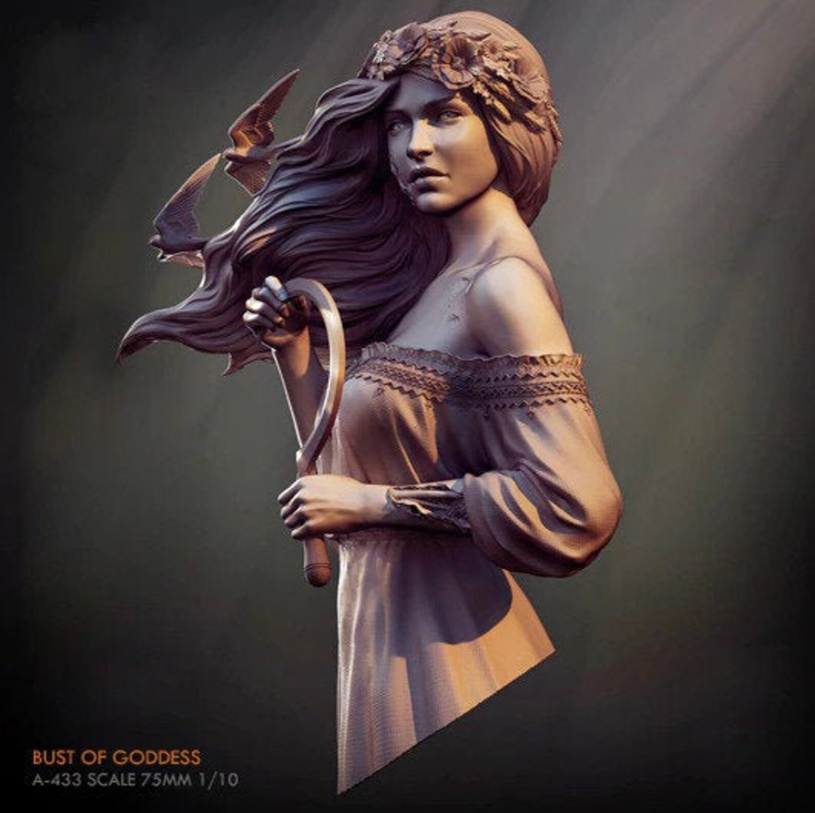 1/10 Resin Model Kit of GODDESS Bust Figure Unassembled Etsy