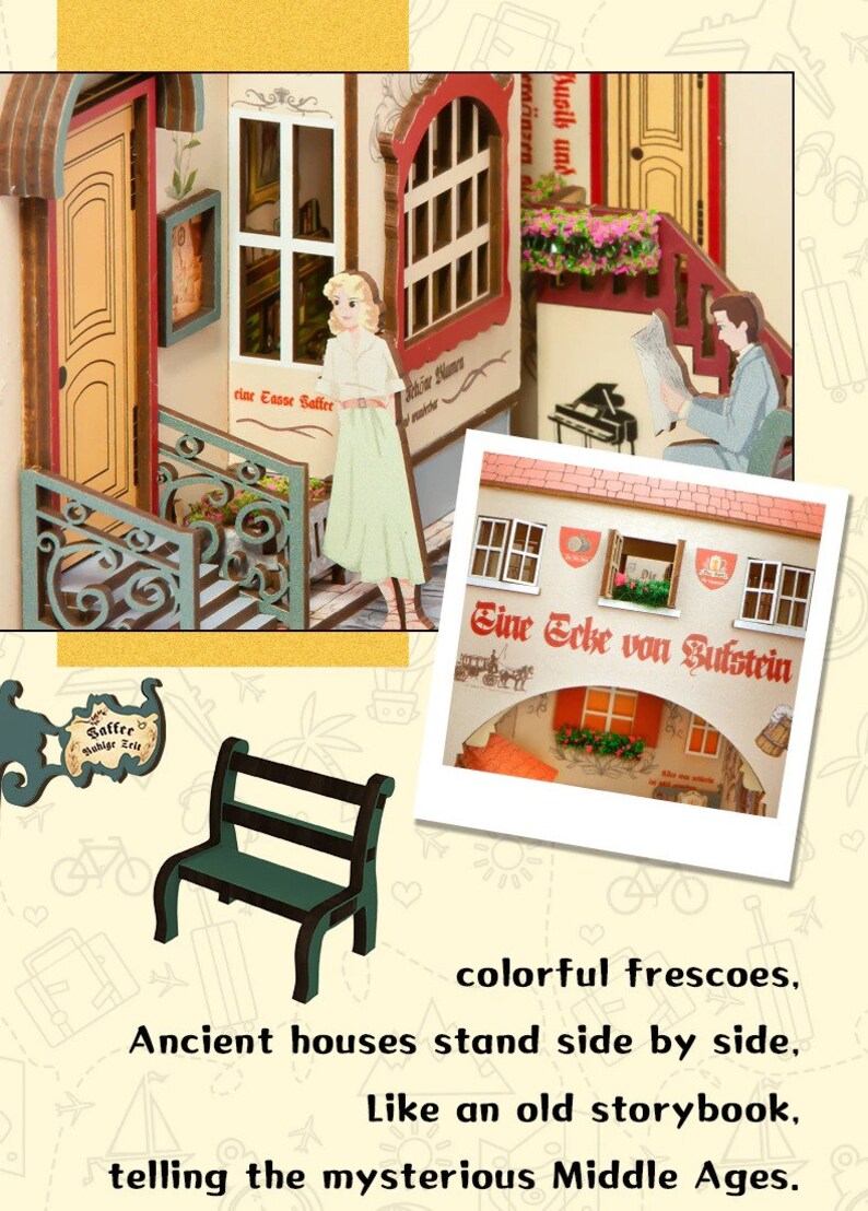 Dreamland Book Nook Kits DIY Wooden Bookshelf Miniature Etsy