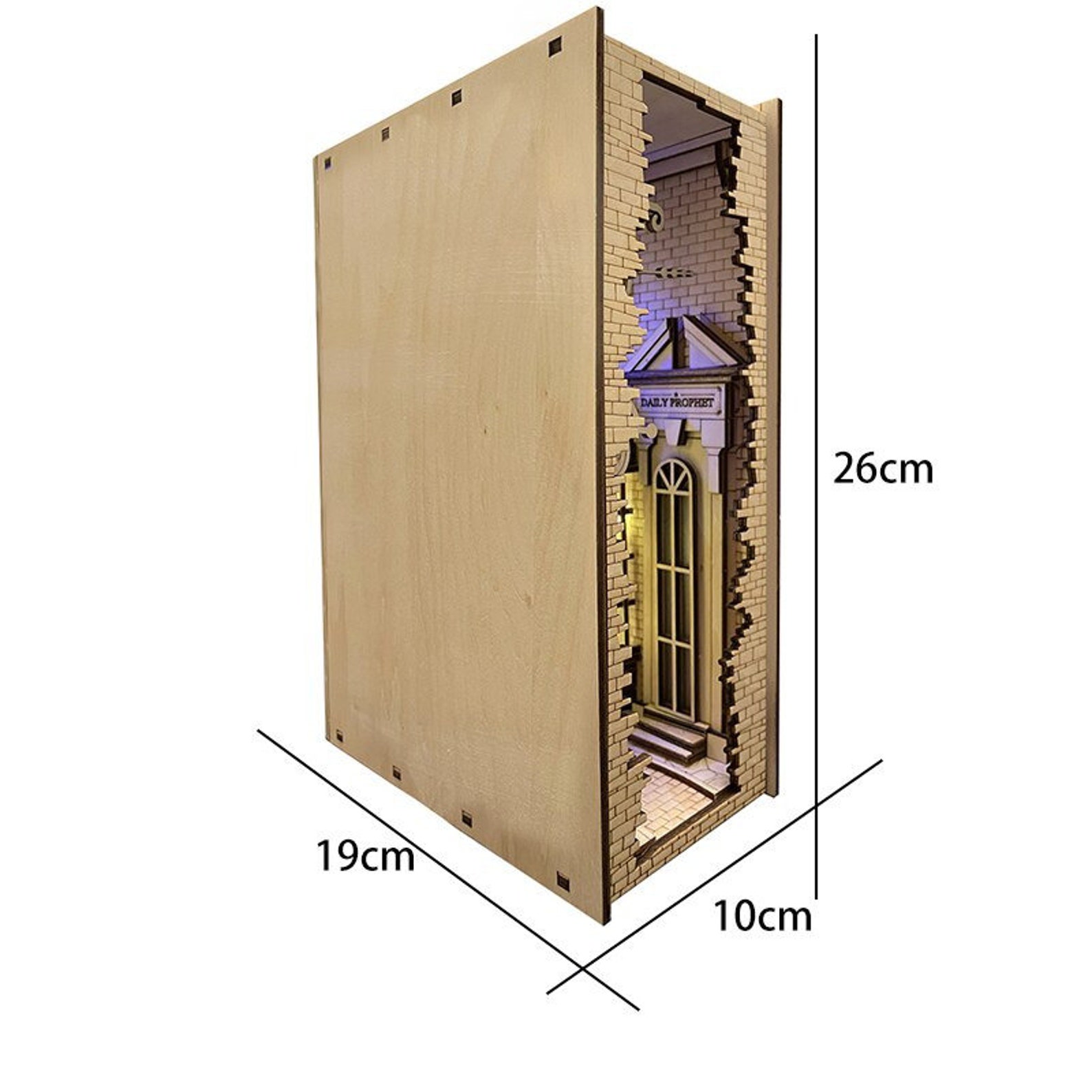 DIY Wooden Book Nook Shelf Insert Kits Miniature With Etsy