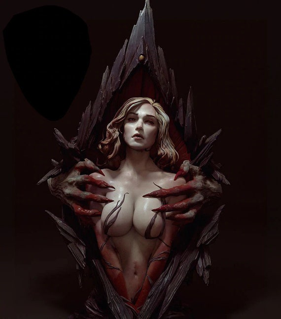 1/10 Scale Resin Model Kit Beauty Ancient Woman Warrior with Hair | Bust Figure | Unassembled | Unpainted