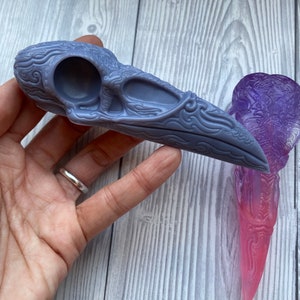 Decorative Raven Skull Silicone Mould, Khonshu Head, 3D Raven Skull Mould