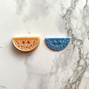 Round Half Mandala Clay Cutter / Polymer Clay Cutter / Polymer Clay Tools / Jewellery Making