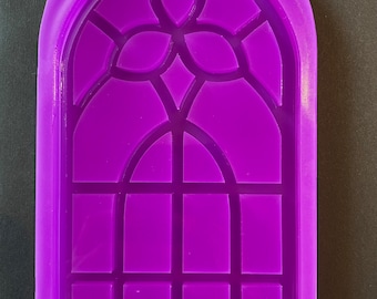 Stained Glass Window Silicone Mould, Home Decor, Wall Hanging, Church Window