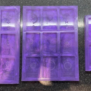 Juego completo de moldes de silicona para cartas del Tarot Celestial