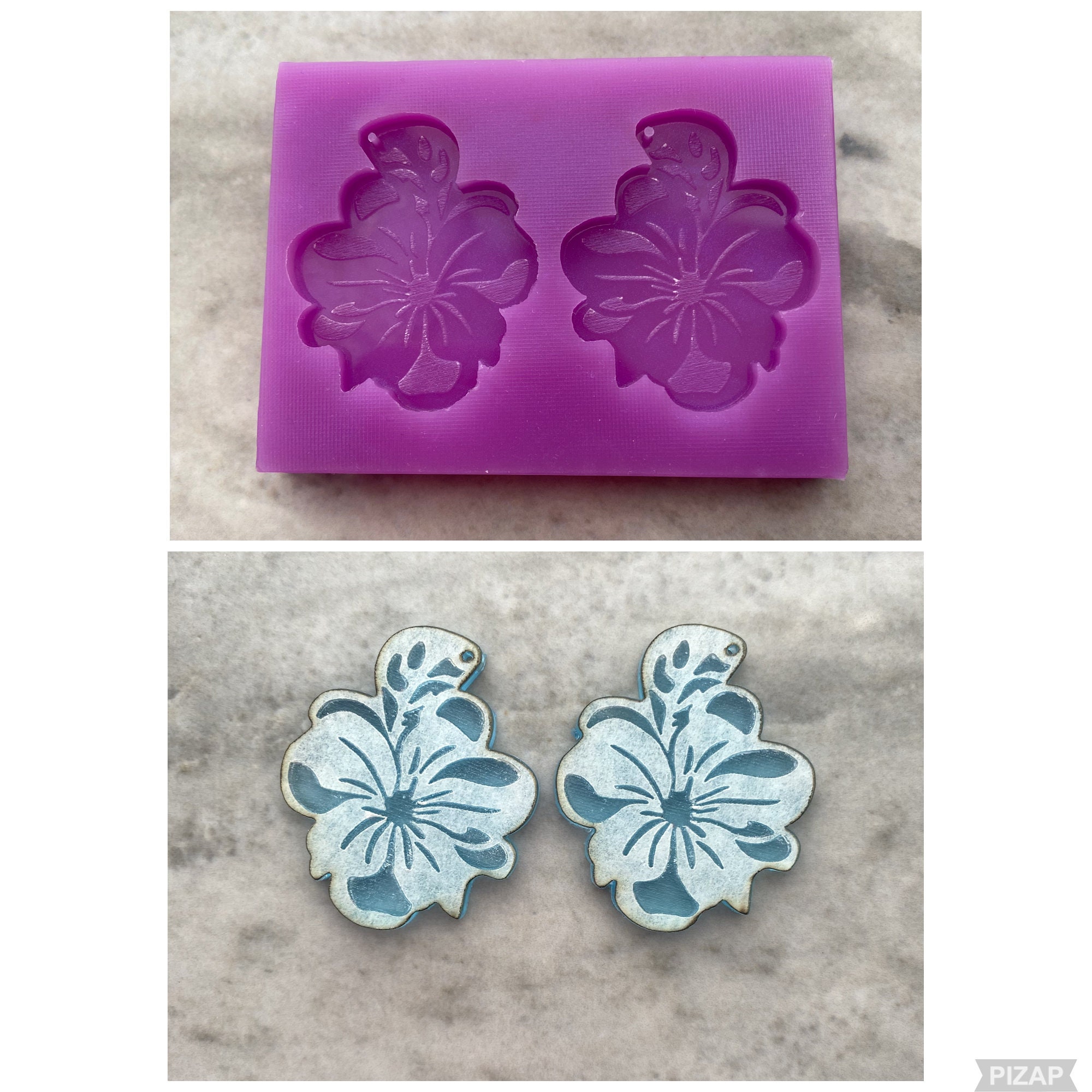 Hibiscus Flower Silicone Mold Silicone Mold for Resin Soap 