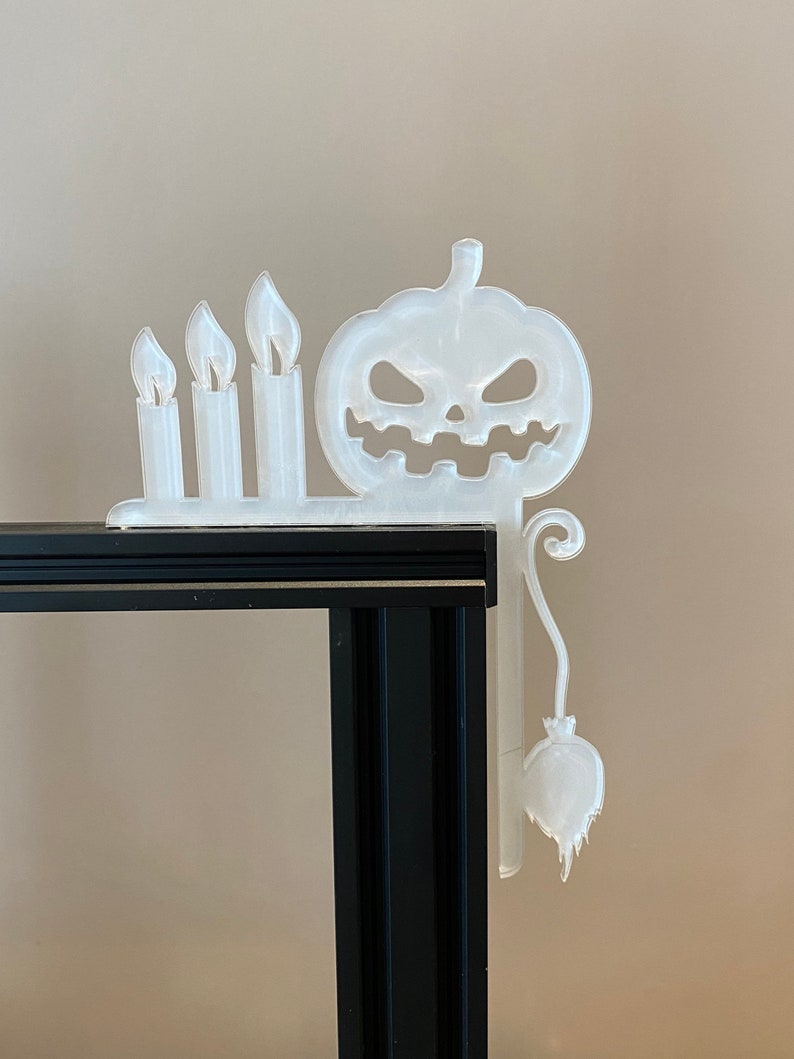 Pumpkin Fire Place / Door Frame Halloween Decoration Silicone Mould image 1